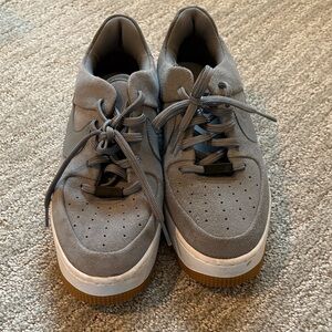 Nike Women's Gray and White Sneakers